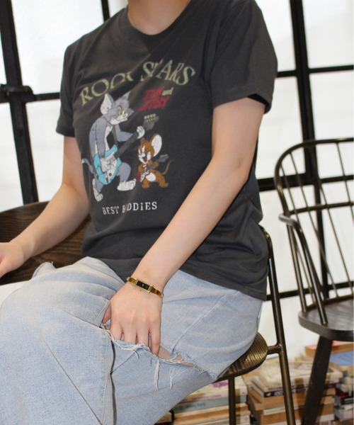 プリント Tシャツ 半袖 グレー 120141510818_002.jpg