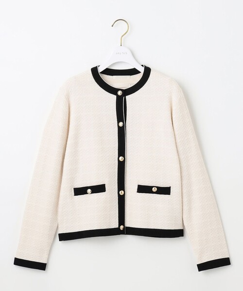 「ANY SIS」 ニットアンサンブル 0 ホワイト レディース_画像9