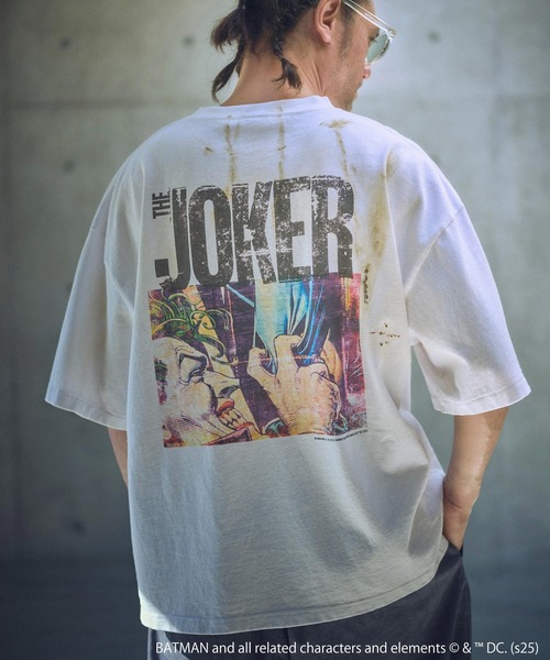 tシャツ ADAMPATEK/「THE JOKER」 comic T/ジョーカーコラボコミックプリントT(AP2514030) レディース メンズ