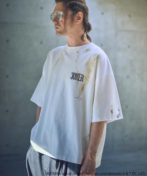 tシャツ ADAMPATEK/「THE JOKER」 comic T/ジョーカーコラボコミックプリントT(AP2514030) レディース メンズ ADAM PATEK tシャツ ADAMPATEK/「THE JOKER」 comic T