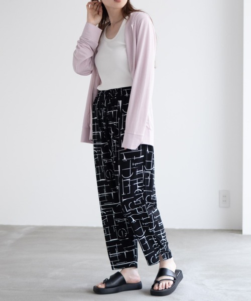 パンツ 柔らかくて着心地のよい冷感レーヨンアンクルパンツ メンズ レディース | NAVY（ファッション） | 16