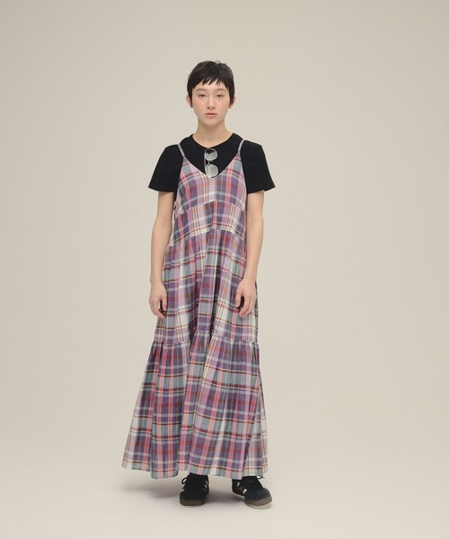 ワンピース 「eL」Made In India Madras Check One-piece/319955 