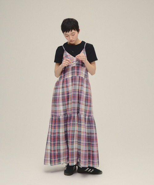 ワンピース 「eL」Made In India Madras Check One-piece/319955