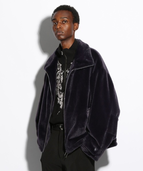 ブルゾン　hare HARE（ハレ） ジップアップブルゾン FREE グレー メンズ : ZOZOTOWN