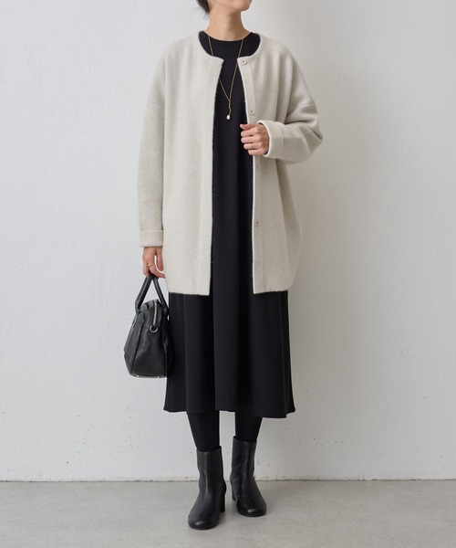 BEARDSLEY（ビアズリー） ニットコート FREE モカ レディース