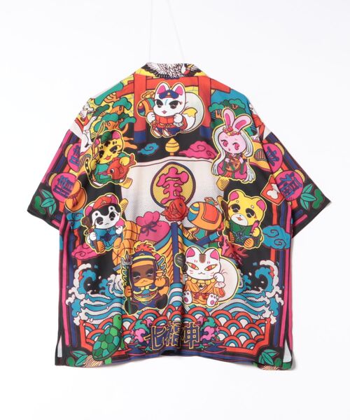 カヤ シャツ 「中村杏子×倭物やカヤ」来福メンズシャツ メンズ