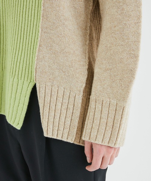 「UJOH」 タートルネックニット 2 グリーン メンズ_画像8