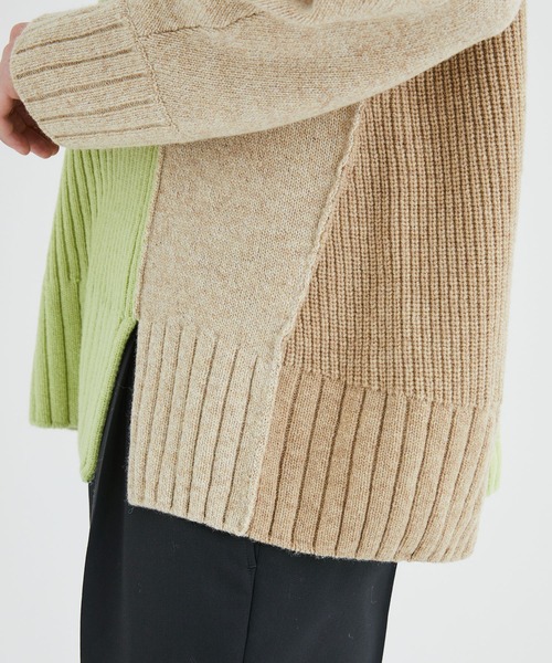 「UJOH」 タートルネックニット 2 グリーン メンズ_画像9