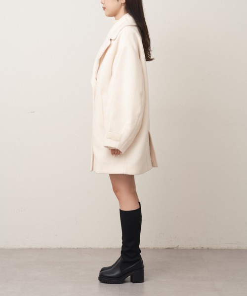 「Chico」 チェスターコート 0 ブラック レディース_画像7