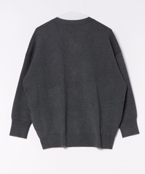 「LANVIN en Bleu」 ニットカーディガン 38 グレー レディース_画像2