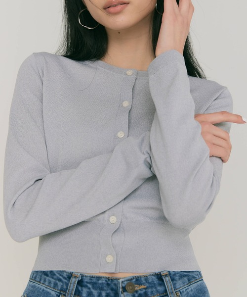 ブルーパラン　MULTI CARDIGAN グレー LIGHT_残り2点】MULTI CARDIGAN – BLUE×PALANG(ブルーパラン)