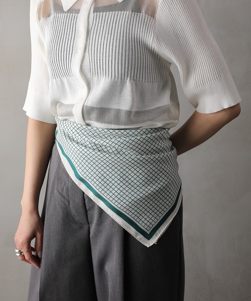 スカーフ バンダナ ヘッドスカーフ 55×55cm レトロ ヴィンテージ風