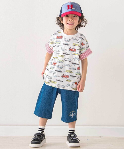 SLAP SLIP tシャツ 「お揃い」くるまレモンいきもの総柄Tシャツ