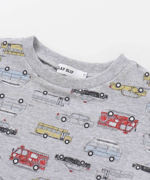 SLAP SLIP tシャツ 「お揃い」くるまレモンいきもの総柄Tシャツ