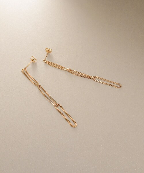 COCOSHNIK（ココシュニック） ピアス K10キヘイループ スタッドピアス