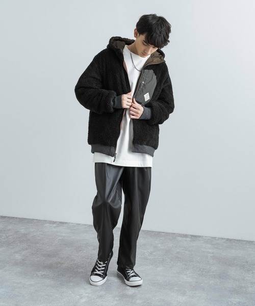 「KRIFF MAYER」 ジップアップブルゾン L ネイビー メンズ_画像2