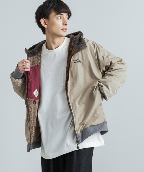 「KRIFF MAYER」 ジップアップブルゾン L ネイビー メンズ_画像8