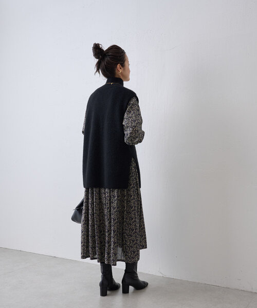 BEARDSLEY（ビアズリー） ニットベスト FREE ブラック レディース