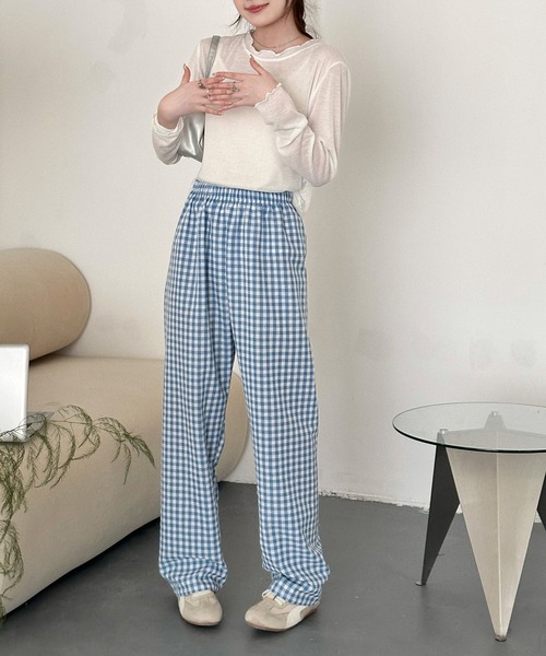 DAY CLOSET パジャマ ルームウェア 「ほんのり凹凸感」韓国っぽ