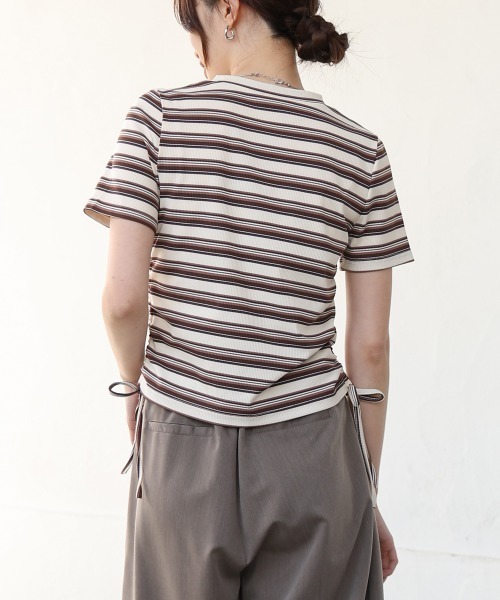 tシャツ マルチボーダークロップドTEE レディース マルチボーダークロップドTシャツ – PIXIUM