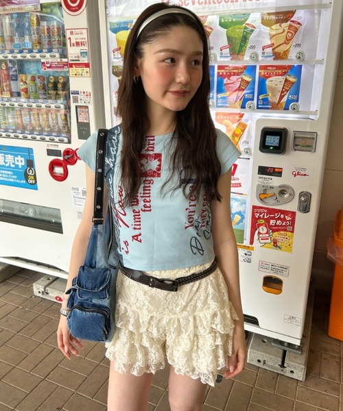 ※新品未使用※JEANASIS リブTEE・チビTEE JEANASIS tシャツ 「25quee」ヴィンテージロゴチビTEE/575735