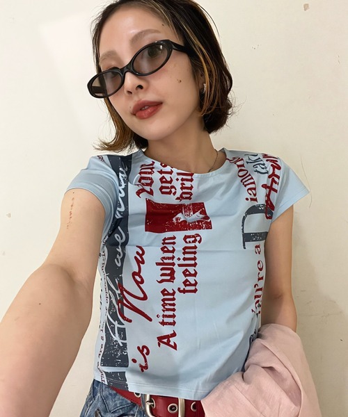 JEANASIS（ジーナシス） tシャツ 半袖 「25quee」ヴィンテージロゴチビ