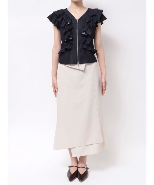 LAGUNAMOON（ラグナムーン） ブラウス シャツ WZIPフリルブラウス