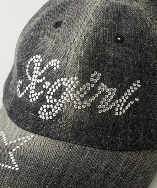X-girl(エックスガール) キャップ 帽子 LOGO AND STAR DENIM 6PANEL X-girl(エックスガール) キャップ 帽子 LOGO AND STAR DENIM 6PANEL