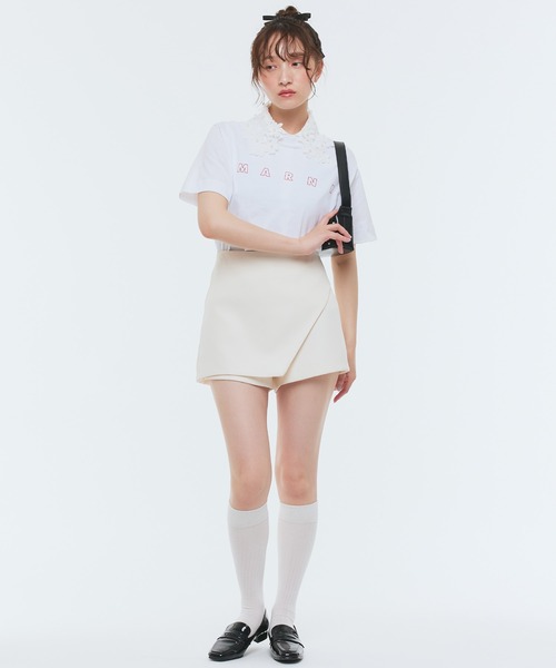 Narcissus パンツ アシンメトリーショートパンツ レディース