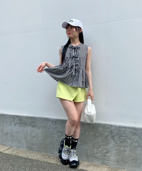 Narcissus ギンガムショートパンツ Narcissus（ナルシス）の「【Narcissus】ギンガムショートパンツ