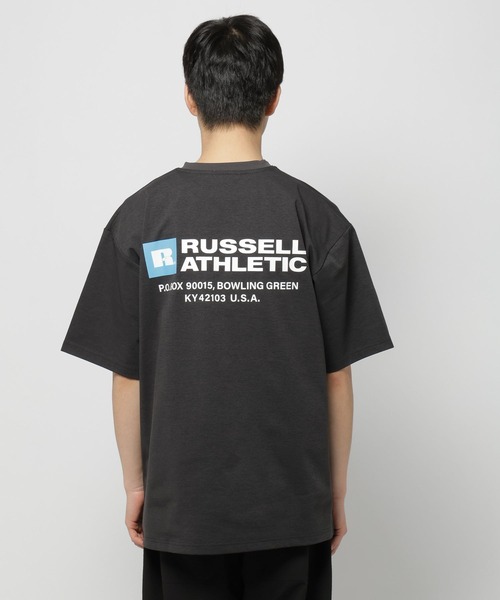 Russell Athletic tシャツ 「別注」「RUSSELL ATHLETIC」ライン