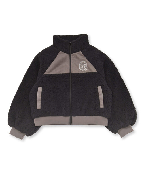 「ZIDDY」 「KIDS」ジップアップブルゾン 150cm ブラック キッズ_画像7
