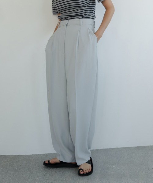 anuke パンツ Georgette Cocoon Pants レディース : ZOZOTOWN