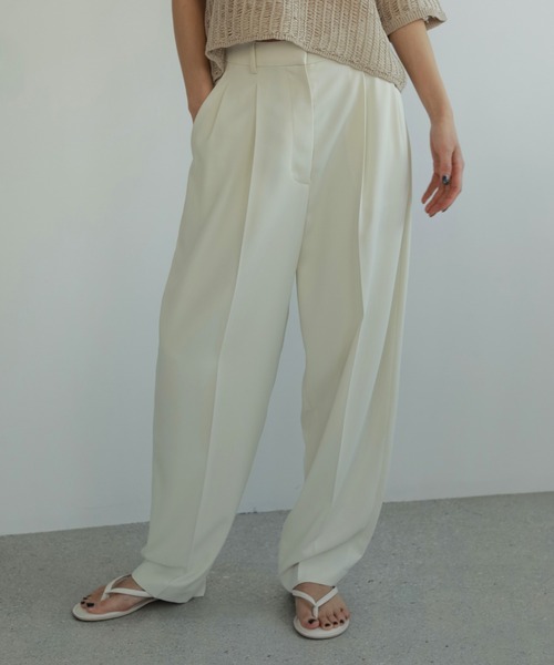 anuke パンツ Georgette Cocoon Pants レディース : ZOZOTOWN