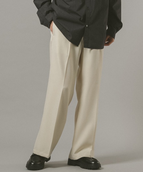 ボッシュ パンツ スラックス センタープレス Confirm スラックス 25SS センタープレス タックワイド