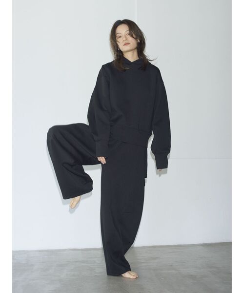 Htage スウェット ブラック Htage（テージ） スウェットパンツ ジャージ 「Htage」サイドカット