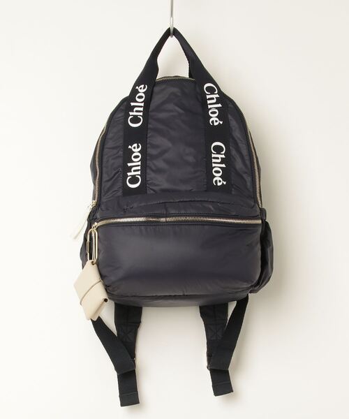 Chloé クロエ　ネイビー バックパック　リュックサック Chloe 「Chloe」 リュック - ネイビー レディース : ZOZOTOWN