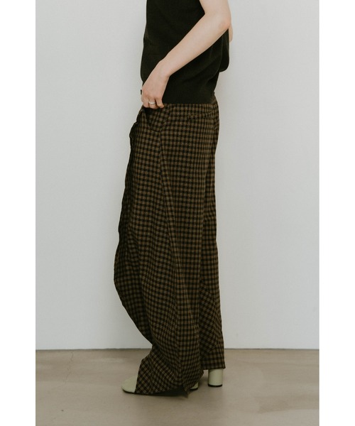 パンツ knuth marf slit deformed pants gray Knuth Marf - slit deformed pants(unisex) / スリット ディ