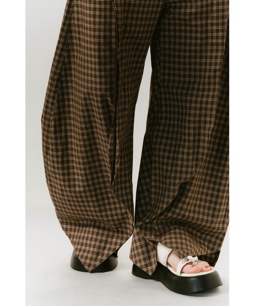 Knuth Marf パンツ slit deformed pants(unisex) レディース