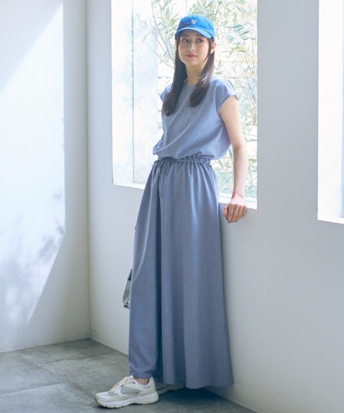 slattgir（スラットジール） ワンピース 高身長 ウエストギャザー