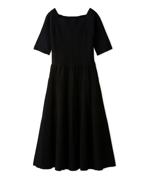 未使用級✨セルフォード　ディフォーメーションニットワンピース　インナー付き　36 CELFORD（セルフォード）の「ディフォーメーションニットワンピース