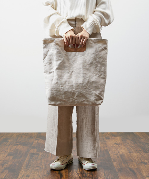 キャンバスレザートートバッグ　slow SLOW トートバッグ スロウ / truck - 2way tote bag L ヌバック