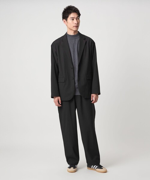 FREELITCH カジュアル2Bジャケット ダークグレー L green label relaxing ジャケット テーラードジャケット