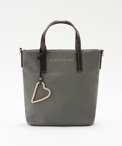 LANVIN en Bleu トートバッグ マルク ハートカラビナ小トート