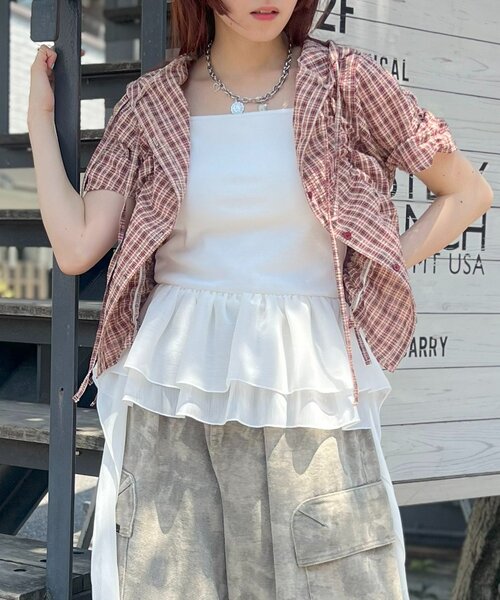 エブール　キャミソール25AW ebure｜エブールのキャミソール・タンクトップ（カットソー・Tシャツ