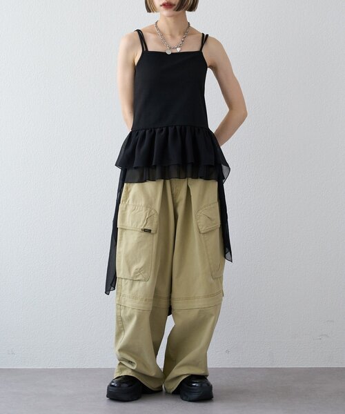 w closet（ダブルクローゼット） キャミソール 「25AW」イレヘムキャミ