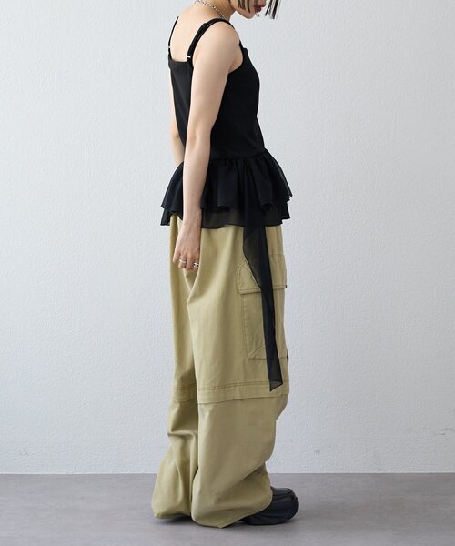 w closet（ダブルクローゼット） キャミソール 「25AW」イレヘムキャミ