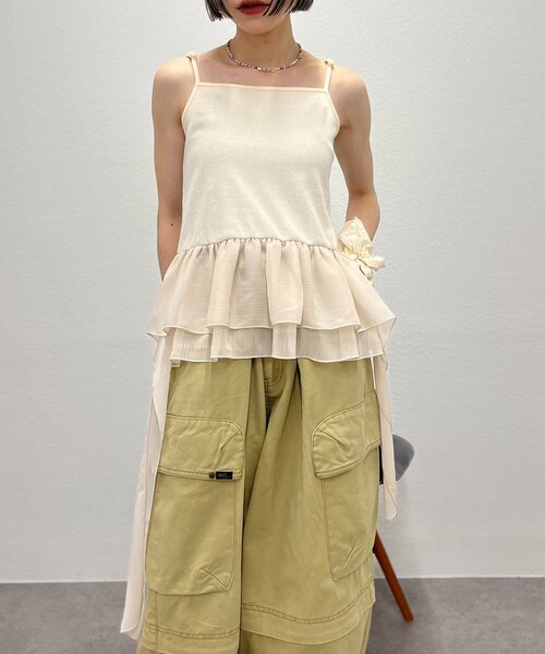 w closet（ダブルクローゼット） キャミソール 「25AW」イレヘムキャミ