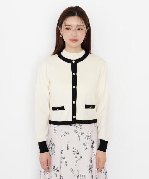 プロポーション　チュール付きアンサンブルニット　②14 楽天市場】【SALE／60%OFF】チュール付きニットアンサンブル