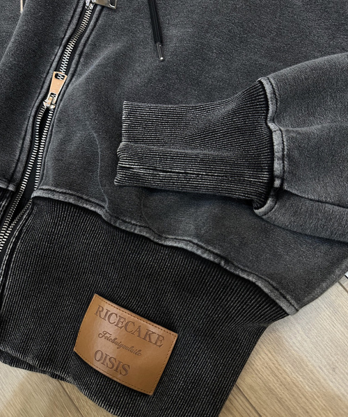 「lilful」 ジップアップパーカー M ブラック レディース